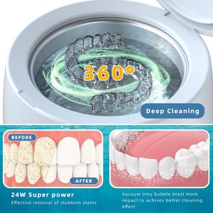 High-quality, European and American standard ultrasonic cleaner, mini multi-functional <b>denture</b>, braces, and jewelry - Product Image 3
