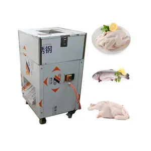 Safe food grade compact automatic make chicken block cut machine meat-cutting cutting shredding produce pork skewer cooked