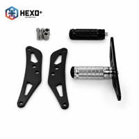 HEXO Stunt Foot Lock Foot Pegs untuk Yozma di 10 Pro- Laser-Cut Front Footrests yang Dapat Disesuaikan, Tersedia di Stok