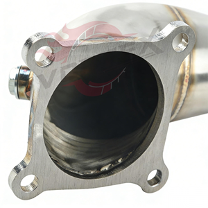 Tubo de Escape de Acero Inoxidable 304 Vortex para Civic Type R FK8 FL5 Integra Type S DE5 2017-2023+, Pulido Espejo TIG - Product Image 4