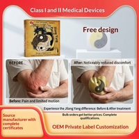 Patch médicinal à base de plantes pour les douleurs musculaires et articulaires avec aimants et infrarouges lointains Tai Ji OEM