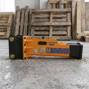 Marteau hydraulique insonorisé pour démolition de béton, modèle Box Frame SB40, avec moteur intégré, pour excavatrice et chargeuse de 5T-7T - Product Image 1