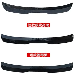 Alerón de Techo Trasero de Plástico para POLO Golf MK7 Q2 A3 X3 X2, Alerón Trasero Universal para Automóvil, Decoración de Fibra de Carbono Negro Brillante - Product Image 5