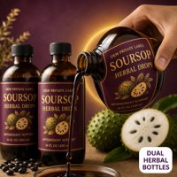 Paquete de Suplementos Herbales de Fruto de Guanábana y Semilla Negra, Suplemento Rico en Antioxidantes, Fábrica GMP, OEM/ODM, Marca Privada