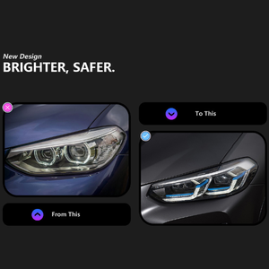 Pour X3 G01 G08 XDrive25i/XDrive30i 2018-2021 Phares LED 36W 6000K Blanc Froid Mise à Niveau vers le Nouveau Modèle 2022 - Product Image 6