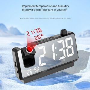 Horloge de table numérique personnalisée en gros avec rétroéclairage LED, alarme, affichage du thermomètre et fonction radio, en stock - Product Image 4