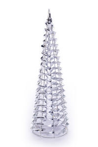 Vente en gros de cône de guirlandes de luxe avec paillettes Figurine de Noël et ornement de jouet Cadeaux de Noël parfaits - Product Image 6