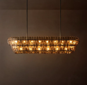 <span class=keywords><strong>Lampadario</strong></span> Industriale Vintage a Due Livelli in Vetro, Lampada a Sospensione Retrò, Grande <span class=keywords><strong>Lampadario</strong></span> per Sala da Pranzo e Isola <span class=keywords><strong>Cucina</strong></span> - Product Image 2