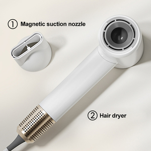 Juego de secador de pelo para mujer, cuidado del cabello, secador de pelo portátil para el hogar, peluquería, secador de pelo iónico negativo sin hojas potente de 1600W - Product Image 6