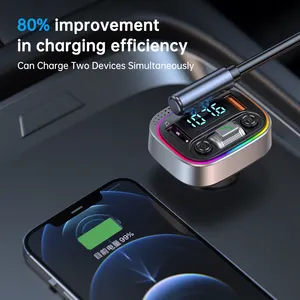 Fast Charging Dual USB Car Mobile Phone Charger Fm Transmitter Car MP3 Player Car Android Player
