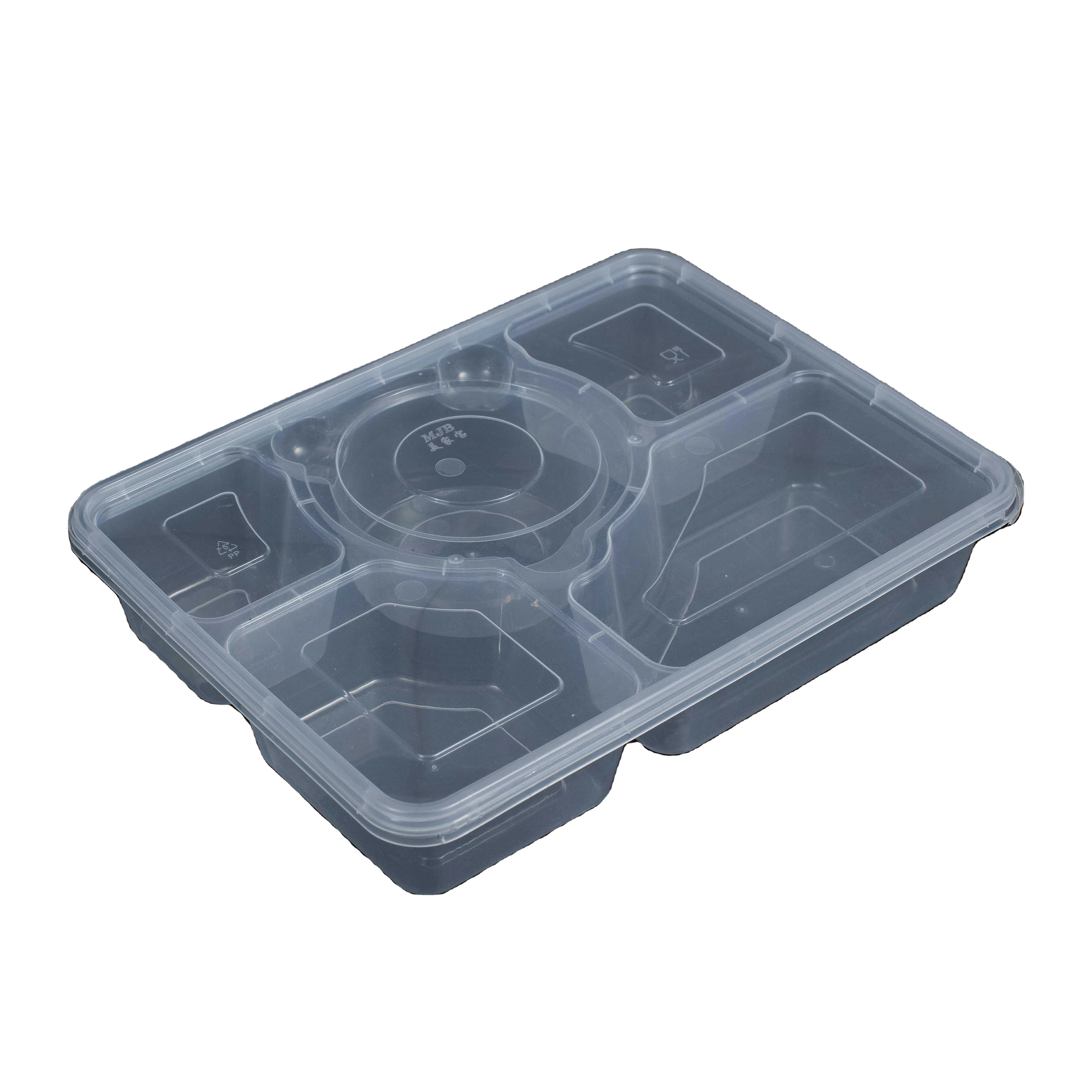 2023 Degradable disposable fruit Sara lunch box with spacer repeat customers with lid