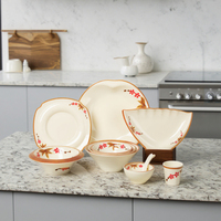 Ensemble de vaisselle en mélamine incassable, service de table de luxe, prix d'usine, personnalisé