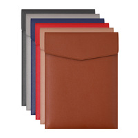 Carpeta de Archivo de Cuero A4 Personalizada, Bolsa de Documentos de Gran Capacidad, Maletín de Moda, Bolsa para Archivos de Datos, Contratos y Facturas, Organizador de Papel de Oficina