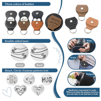 Porte-clés Cœur Gravé en Cuir PU avec Citation Personnalisée au Laser pour la Saint-Valentin – Cadeau Romantique