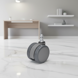 2025 Neue 60mm Graue PVC-Lenkrollen Modernes <span class=keywords><strong>Design</strong></span> Bürostuhlrollen Möbelzubehör für Wohnzimmer - Product Image 3