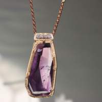 Pendentifs de rêve en améthyste de qualité gemme uruguayenne, sculptés en cristal avec motif en spirale, tendance mode, pierre de guérison, vente chaude