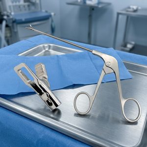 Pince à pansements manuelle en acier inoxydable QSWTITAN pour ménisque, forceps artroscopique, pansements à panier, instrument vétérinaire, classe II, certifié CE - Product Image 4