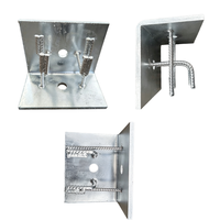 Plaque Q235 HDG sur mesure pour soudage, découpe et pliage, traitement personnalisé pour fixation de murs-rideaux en verre et connexion béton