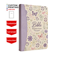 Alkitab Grosir untuk Gereja, Hadiah Kustom, Warna dan Ukuran Sesuai Pesanan, Cetak Empat Warna, Logo, Logo Bunga, Desain Personal, Alkitab Spanyol