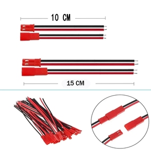 100MM 150MM2ピンJSTプラグコネクタRCおもちゃ用オスメスプラグコネクタケーブルワイヤーバッテリーLEDランプ - Product Image 1