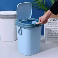 Poubelle de cuisine DS4978 Poubelle de recyclage pour voiture Poubelle de 8L/13L Poubelle murale avec couvercle