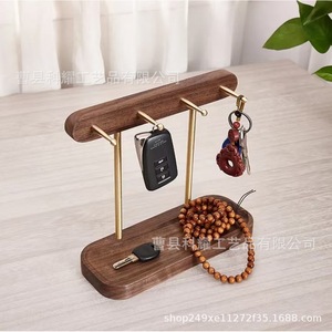 ที่แขวนกุญแจแบบสั่งทำพิเศษ ขนาด 20 ซม. x 22 ซม.  ที่เก็บของบนโต๊ะทำงานทำจากไม้  อเนกประสงค์ แบบตั้งพื้น - Product Image 4