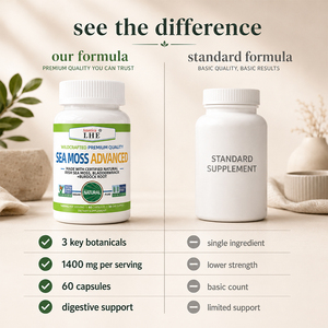 แคปซูลสาหร่ายทะเลคุณภาพสูง Shecome Sea Moss Advanced 1400 มก. เสริมสร้างภูมิคุ้มกันเพื่อสุขภาพสำหรับผู้ใหญ่ อาหารเสริมสาหร่ายทะเลสูตรเข้มข้น - Product Image 6
