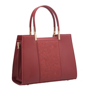 Bolso de Mano Portátil de Lujo Rojo para Niñas con Doble Cremallera, Material PU, Estilo Vestido, Regalo de Boda para Novia - Product Image 6