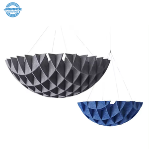 Système de déflecteurs acoustiques verticaux Jagrace en fibre de polyester, déflecteurs absorbants le son pour gymnase et <span class=keywords><strong>piscine</strong></span> intérieure - Product Image 2