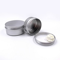 Pot cosmétique en aluminium à couvercle vissé pour contenants en étain, noir mat et blanc, pour bonbons et pilules, 60 ml/g 2 oz, sérigraphié, marque TH, modèle TH