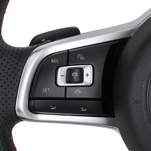 Volante Deportivo de Cuero Semiperforado Línea R para VW Golf 5 6 7 R MK5 MK6 MK7 Tiguan Polo Passat CC GTI - Product Image 3