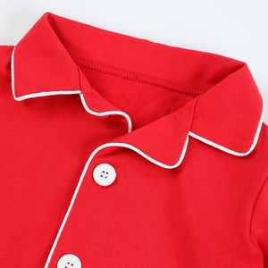 Conjunto de Pijamas Familiares a Juego, Camisa con Botones para Niños Pequeños, Pantalones a Juego, Navidad, Dos Piezas, Algodón, Ropa de Dormir - Product Image 4