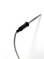 Sonde de température alimentaire avec poignée en silicone, joint en silicone et clip de fixation insérable pour barbecue