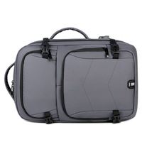 Sac à dos de voyage imperméable en PU, grande capacité 20-39L, personnalisable, 3 modes d'utilisation, port USB, compartiment pour ordinateur