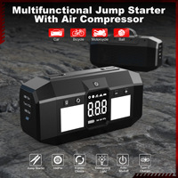 Portable 4000A voiture saut démarreur gonfleur de pneu 30000mAh batterie Booster multifonctionnel batterie externe pour voiture motos camions