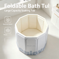 Baignoire pliable pour adultes et enfants, baignoire de trempage intégrale épaissie et fermée, baignoire vapeur légère pour la maison