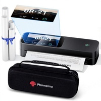 Imprimantes portables à écran tactile Phomemo M85 sans fil pour les voyages avec étui, contenu personnalisé, imprimante thermique Bluetooth sans encre