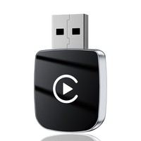 Adaptateur USB CarPlay filaire vers sans fil CarPlay et Android Auto |   Boîte d'interface multimédia pour voiture intelligente |   Connexion automatique rapide