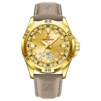 Montre-bracelet sportive étanche pour homme VA VA VOOM, bracelet en cuir tendance, lumineuse, double calendrier, supporte le logo personnalisé, montres à quartz