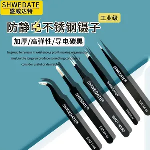 Vente en gros de pinces antistatiques originales SHWEDATE en acier ESD SS-aa 2A-Sa7 - Product Image 2
