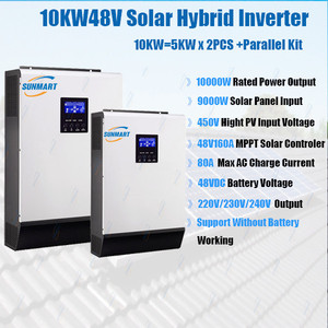 ระบบโซลาร์เซลล์ 10 กิโลวัตต์ 3 เฟส 5 กิโลวัตต์ แบบออฟกริด ไฮบริด ขนาน 2 ชุด - Product Image 6
