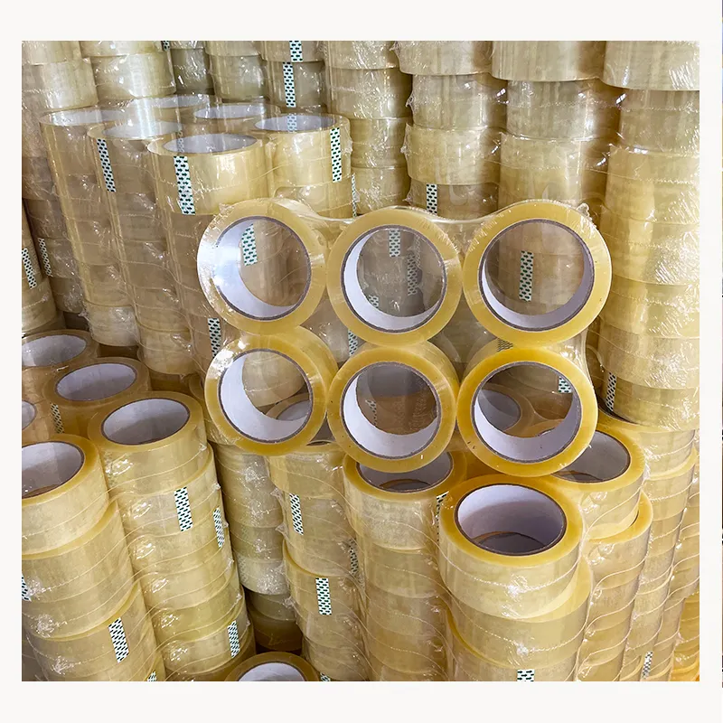 Siêu rõ ràng 2 "x 110 yards 1000 MTR 40m OPP đóng gói Băng 100 mét 65 mm Bopp 300mm bao bì băng trong suốt băng dính