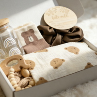 Nouvel ensemble cadeau pour bébé, coffret cadeau de naissance comprenant une couverture à clip pour bébé, un ensemble de serviettes en coton pour bébé, un ensemble de couvertures de sécurité pour nouveau-né