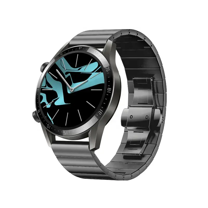 רצועת שעון מנירוסטה באיכות גבוהה מהמפעל רצועת אבזם פרפר עסקי עבור Huawei GT2