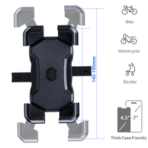 Botón de bloqueo automático de protección completa 360 rotación bicicleta motocicleta soporte de teléfono soporte Universal para teléfono de bicicleta para teléfono celular de 4-7 pulgadas - Product Image 6