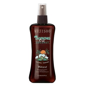 Huile de bronzage à la noix de coco en spray 240ml, huile de bronzage imperméable, bronzage accéléré pour la plage et l'extérieur - Product Image 6