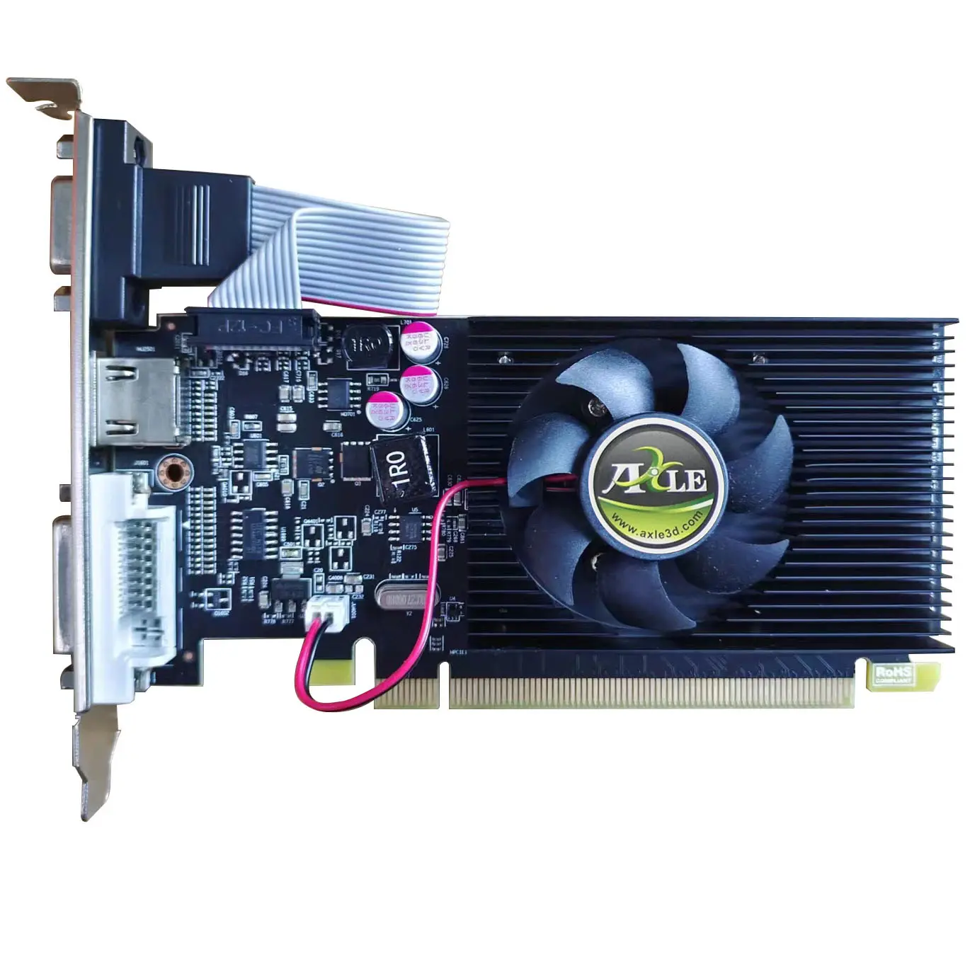 AXLE PC R5 230 DDR3 2G 1G 64Bits usine carte VGA GPU pièces d'ordinateur bureau vidéo jeu carte graphique