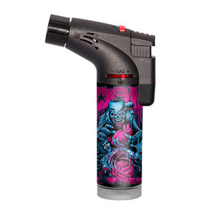 2025 nouveauté Logos personnalisés barbecue puissant rechargeable briquet torche oblique à flamme unique pour la vente en gros avec boîte d'affichage - Product Image 4