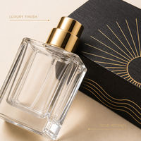 Flacon de parfum vide rechargeable en forme de stylo de 35 ml, avec atomiseur en verre et capuchon doré, style arabe, personnalisable avec logo, vente en gros