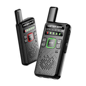 VBTER-<span class=keywords><strong>Mini</strong></span> Radio FM de Alta Potencia, Walkie de Mano, Analógico, Bidireccional, Comunicación de 5 Kilómetros, para Sitios Remotos, Hoteles, Coches, 2 Unidades, 1 Unidad - Product Image 6